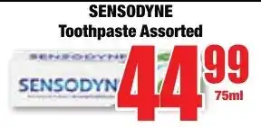 Boxer Superstores SENSODYNE Toothpaste Assorted offer