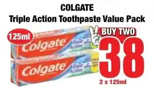 Boxer Superstores COLGATE Triple Action Toothpaste Value Pack offer