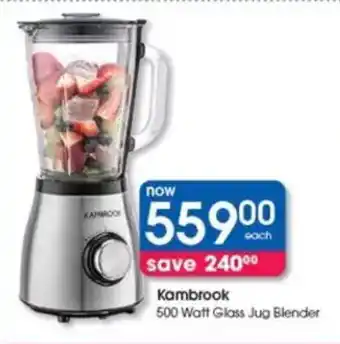 Clicks Kambrook 500 Watt Glass Jug Blender offer