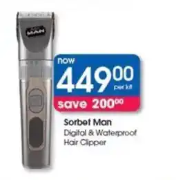 Clicks Sorbet Man Digital & Waterproof Hair Clipper offer