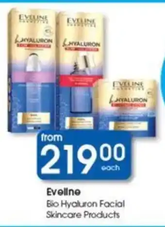 Clicks Eveline Bio Hyaluron Facial Skincare Products offer