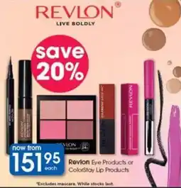 Clicks Revlon Eye Products or ColorStay Lip Products offer
