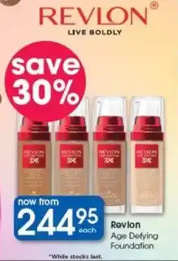 Clicks Revlon Age Defying Foundation offer