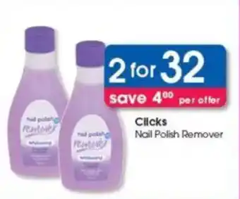 Clicks Clicks Nail Polish Remover offer