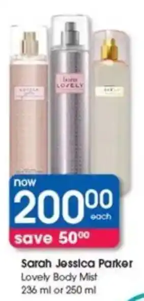 Clicks Sarah Jessica Parker Lovely Body Mist offer