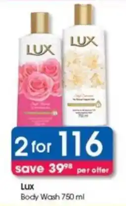 Clicks Lux Body Wash offer