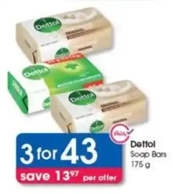 Clicks Dettol Soap Bars offer