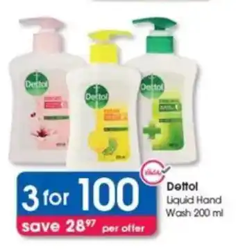 Clicks Dettol Liquid Hand Wash offer