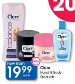 Clicks Clere Hand & Body Products offer