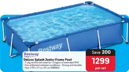 Makro Bestway Deluxe Splash Junior Frame Pool offer