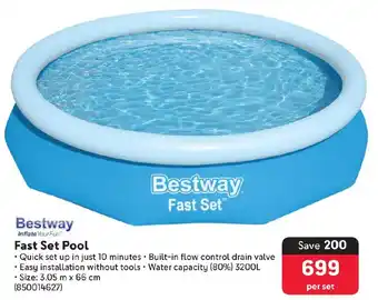 Makro Bestway Fast Set Pool offer