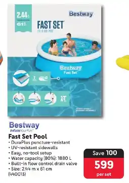 Makro Bestway Fast Set Pool offer