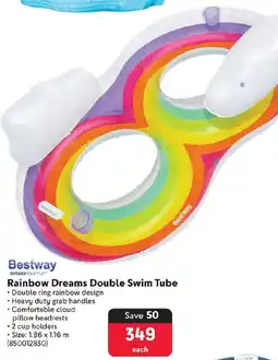 Makro Bestway Rainbow Dreams Double Swim Tube offer