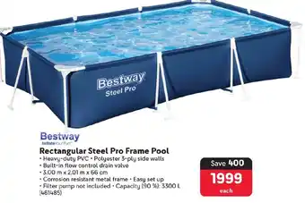 Makro Bestway Rectangular Steel Pro Frame Pool offer