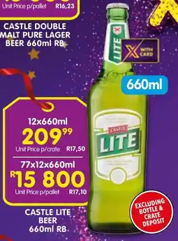 Shoprite Liquor Castle lite beer rb offer