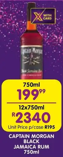 Shoprite Liquor Captain morgan black jamaica rum offer