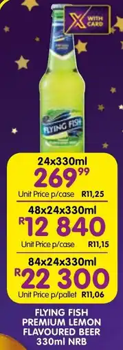 Shoprite Liquor Flying fish premium lemon flavoured beer offer