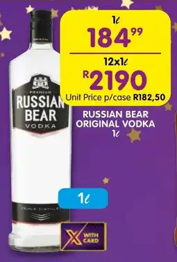 Shoprite Liquor Russian bear original vodka offer