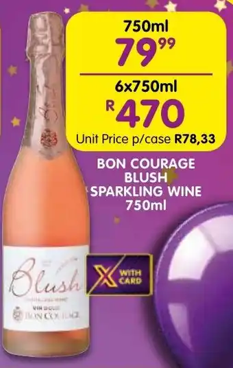 Shoprite Liquor Bon courage blush sparkling wine offer