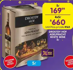 Shoprite Liquor Drostdy hof adelpracht white wine offer