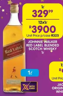 Shoprite Liquor Johnnie walker red label blended scotch whisky offer