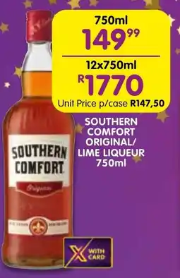 Shoprite Liquor Southern comfort original/ lime liqueur offer