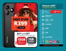 Checkers Hisense U607 Smartphone 4G LTE offer