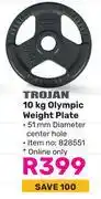 Game Trojan 10Kg Olympic Weight Plate offer