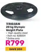 Game Trojan 20Kg Olympic Weight Plate offer