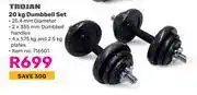 Game Trojan 20Kg Dumbbell Set offer