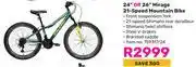 Game Raleigh 24 Or 26 Mirage 21 Speed Mountain Bike offer