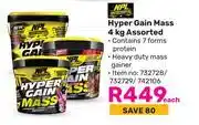 Game NPL Hyper Gain Mass Assorted-4kg Each offer