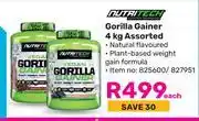 Game Nutritech Gorilla Gainer Assorted-4Kg Each offer