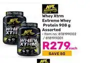 Game NPL Whey Xtrm Extreme Whey Protein Assorted-908g Each offer