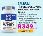 Game USN Hydro Tech Whey Vanilla Or Chocolate Cookie-900g Each offer