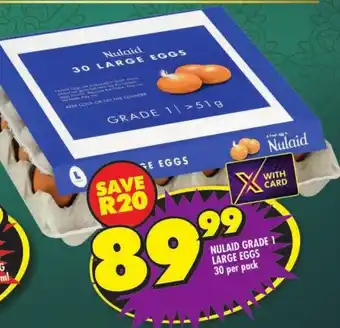 Shoprite Nulaid grade 1 large eggs offer