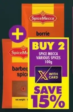 Shoprite Spice mecca various spices offer