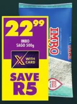 Shoprite Imbo sago offer