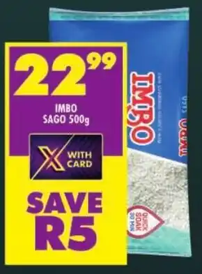 Shoprite Imbo sago offer