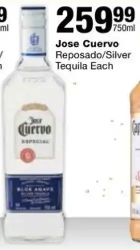 Checkers Liquor Shop Jose Cuervo Reposado/Silver Tequila offer