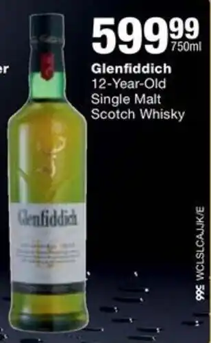 Checkers Liquor Shop Glenfiddich 12-Year-Old Single Malt Scotch Whisky offer