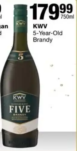 Checkers Liquor Shop KWV 5-Year-Old Brandy offer