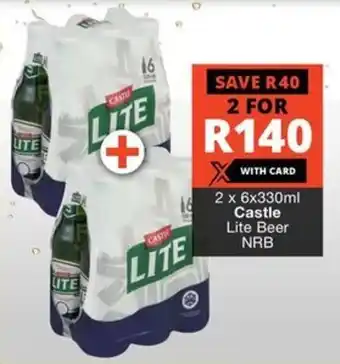 Checkers Liquor Shop Castle Lite Beer NRB offer