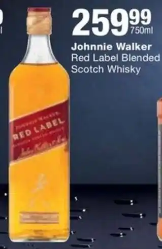 Checkers Liquor Shop Johnnie Walker Red Label Blended Scotch Whisky offer