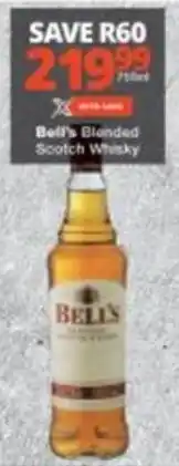 Checkers Bell's Blanded Scotch Whisky offer