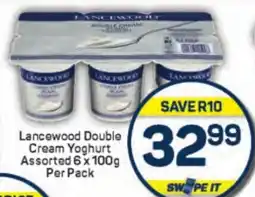 Pick n Pay Hypermarket Lancewood Double Cream Yoghurt Assorted offer