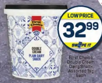 Pick n Pay Hypermarket First Choice Double Cream Dairy Snack Assorted offer