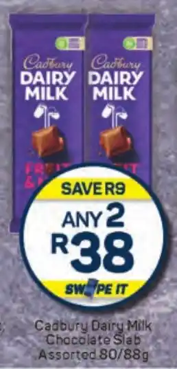 Pick n Pay Hypermarket Cadbury Dairy Milk Chocolate Slab Assorted offer