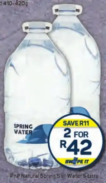 Pick n Pay Hypermarket PnP Natural Spring Still Water offer