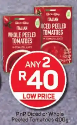 Pick n Pay Hypermarket PnP Diced or Whole Peeled Tomatoes offer